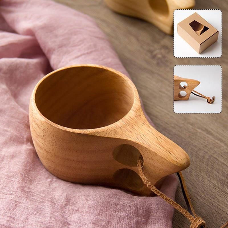 Ancient Handmade Rubberwood Cup - Coffee &amp; Tea Saucers - Yala Life