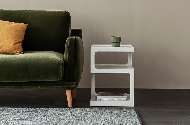 Morein Square Frame Storage Accent Table - End Tables - YALA LIFE